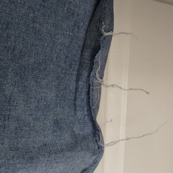 Forever 21 High waist extreme flare light wash jeans, raw hem, size 30 - Picture 4 of 13